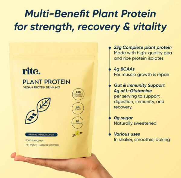 Rite Plant Protein – Vegan Protein Drink Mix - Image 7