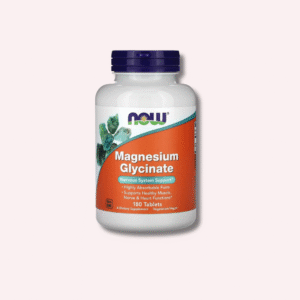 NOW® Magnesium Glycinate – 180 Vegan Tablets
